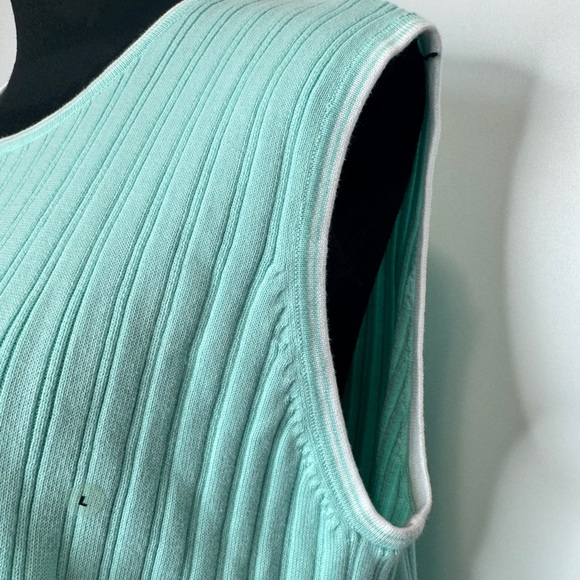 Tabi International Sleeveless Ribbed Top Mint - Picture 7 of 8